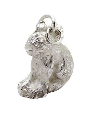 Vintage Sterling Silver 3D Koala Bear Australia Charm 1960s